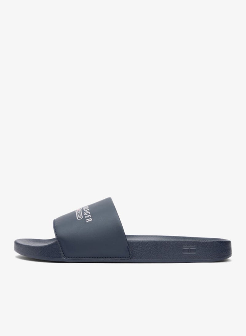 TOMMY HILFIGER Logo Embroidery Pool Slides - Image 4